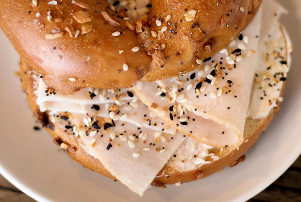 Bagels with Turkey | Cream Cheese